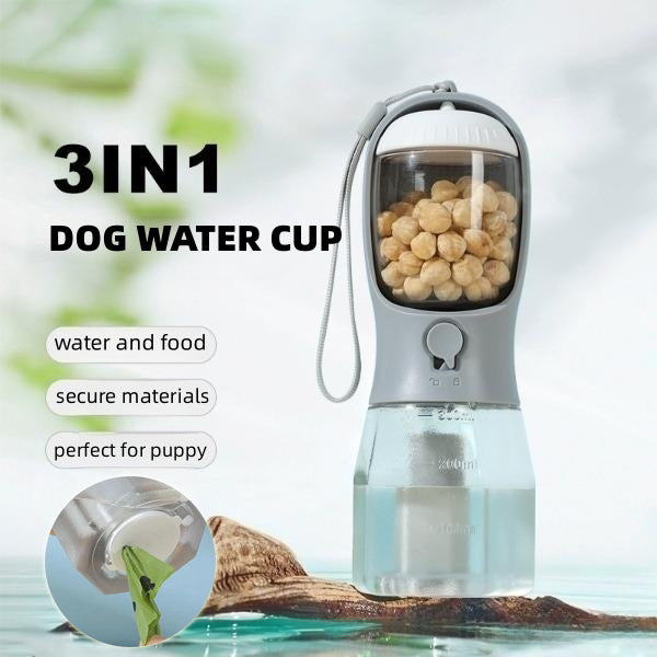 3-in-1 Portable Pet Water Bottle