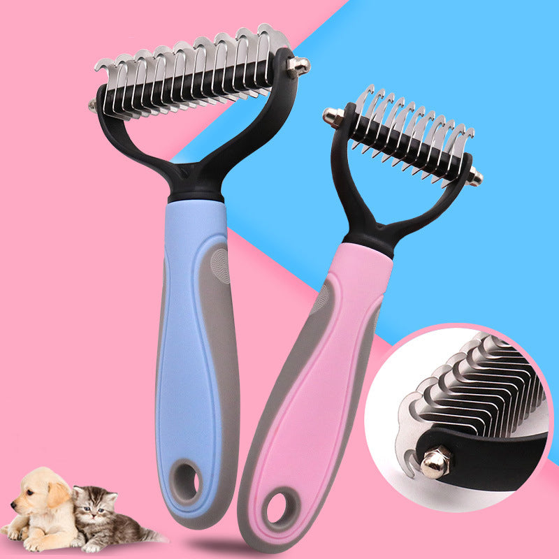 Double-Sided Stainless Pet Brush