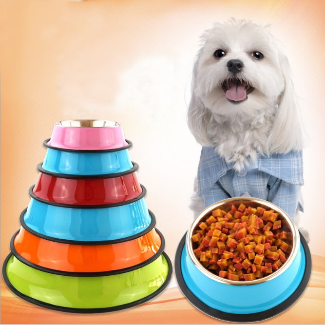 Stainless Steel Pet Bowl with Non-Slip Base