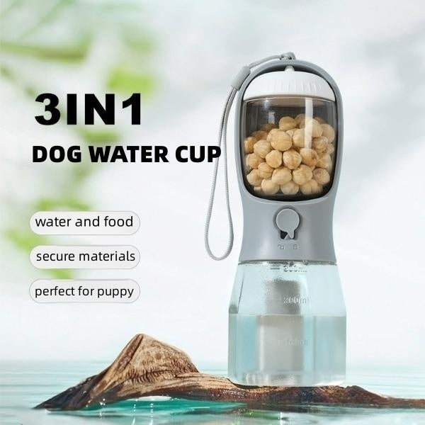 3-in-1 Portable Pet Water Bottle