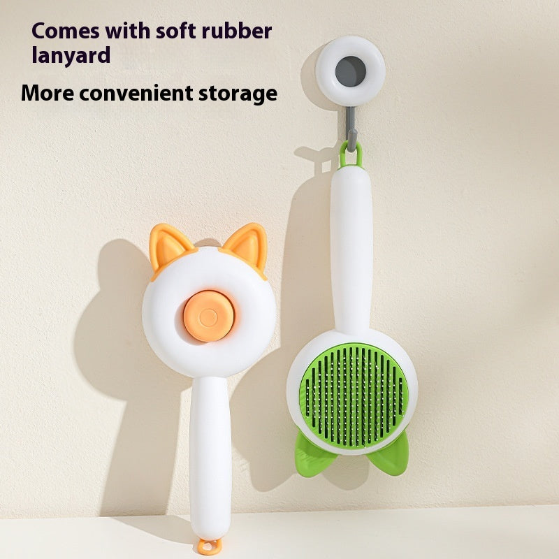 Self-Cleaning Pet Hair Remover Brush